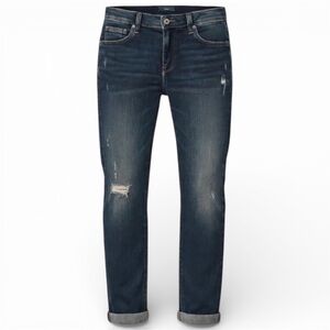MANGO ANGIE Ankle Boyfriend Jeans – Distressed Design – Size 6 (EUR 38)
